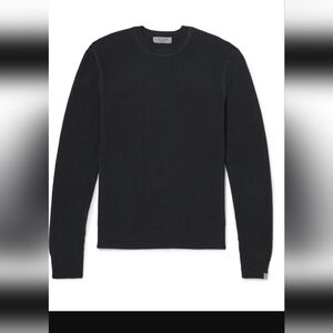 RAG & BONE - Cotton and Hemp-Blend Piqué Crewneck Sweater Size L